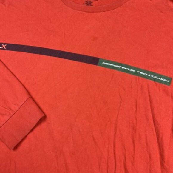 RLX Polo Sport Ralph Lauren Men’s XXL T Shirt Orange Long Sleeve Crew Neck - Picture 3 of 7